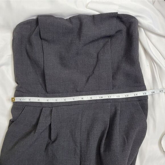TRINA TURK gray Edda strapless jumpsuit with pockets 10 - Picture 11 of 14